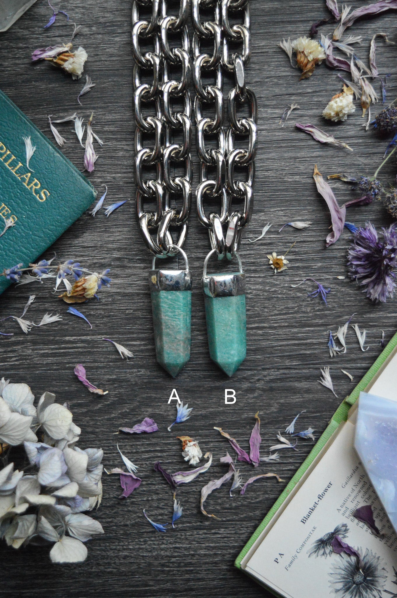 Amazonite Chunky Chain Necklace