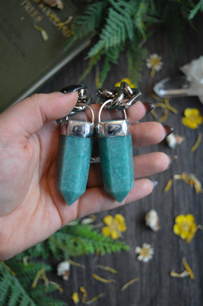 Amazonite Chunky Chain Necklace