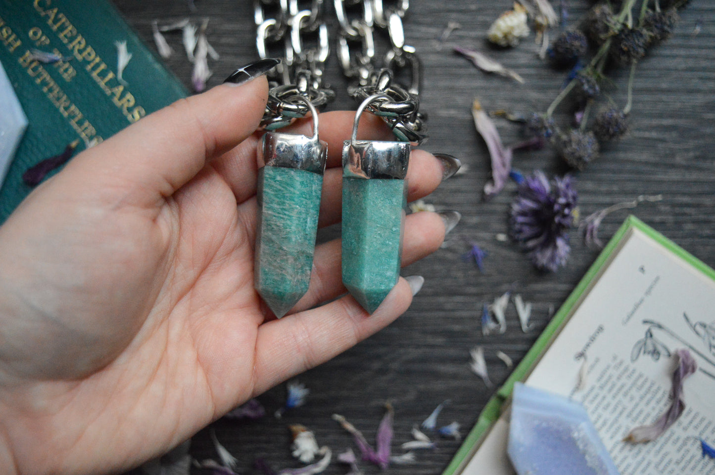 Amazonite Chunky Chain Necklace