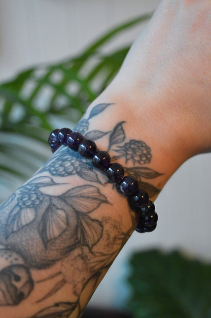 Amethyst Bead Bracelet