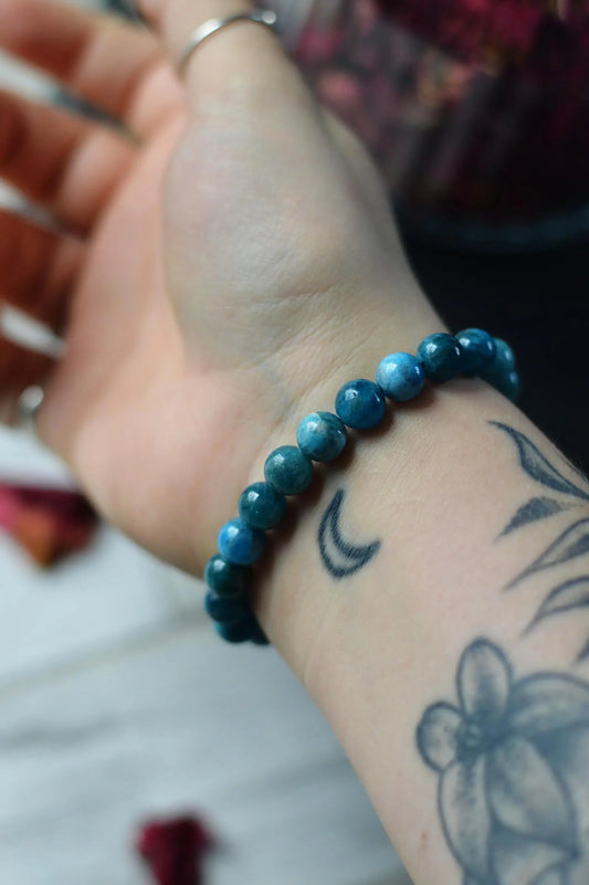 Apatite Bead Bracelet