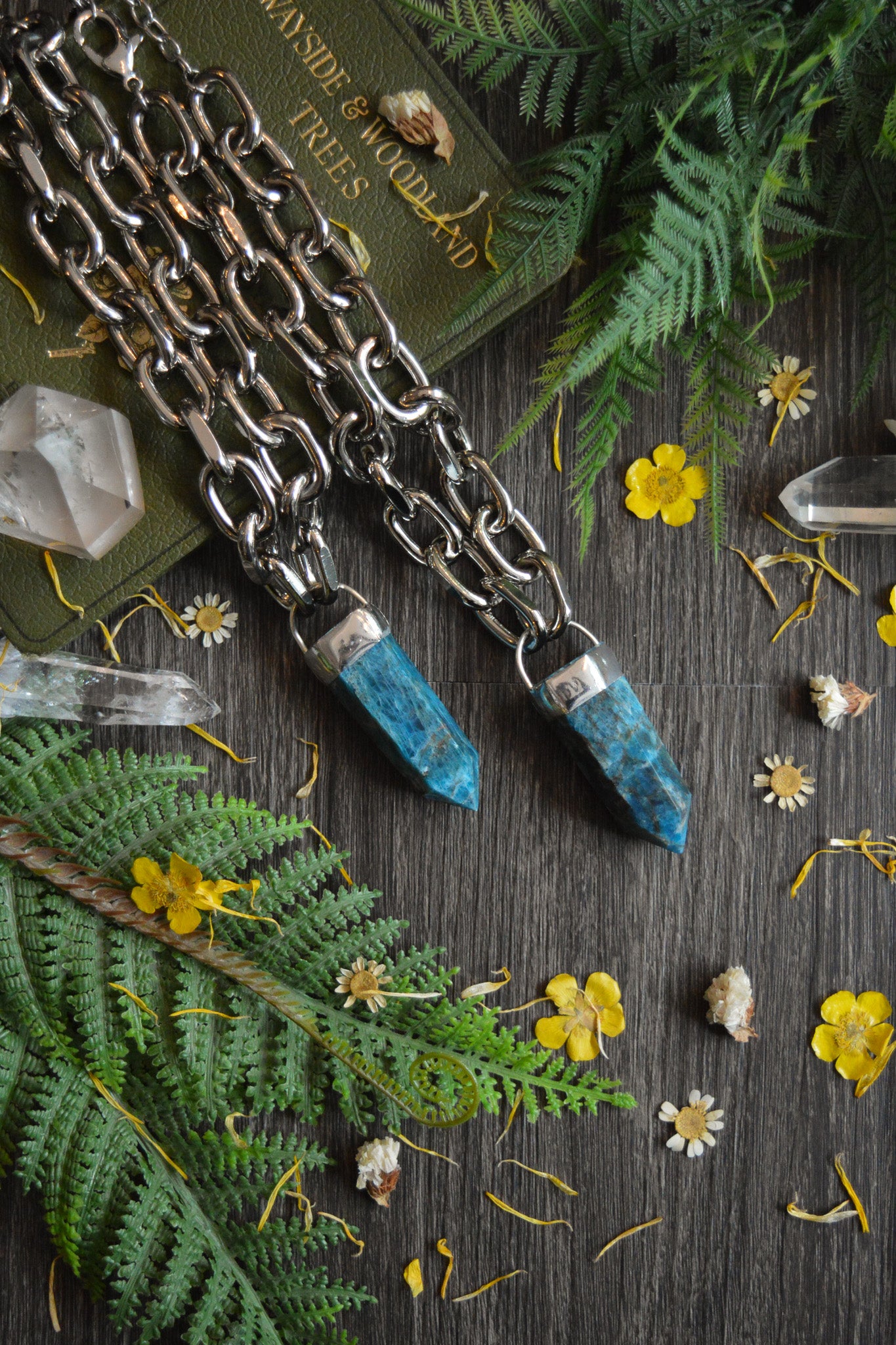 Apatite Chunky Chain Necklace