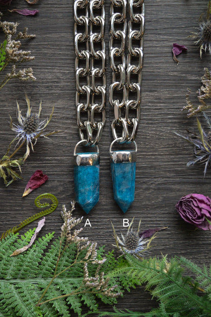 Apatite Chunky Chain Necklace