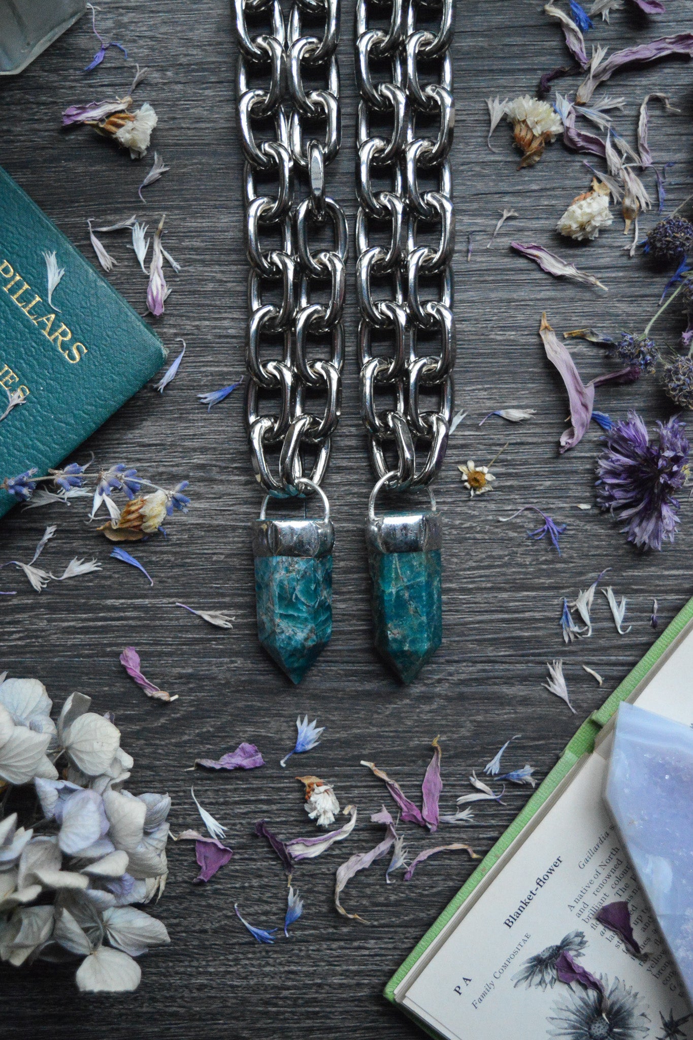 Apatite Chunky Chain Necklace