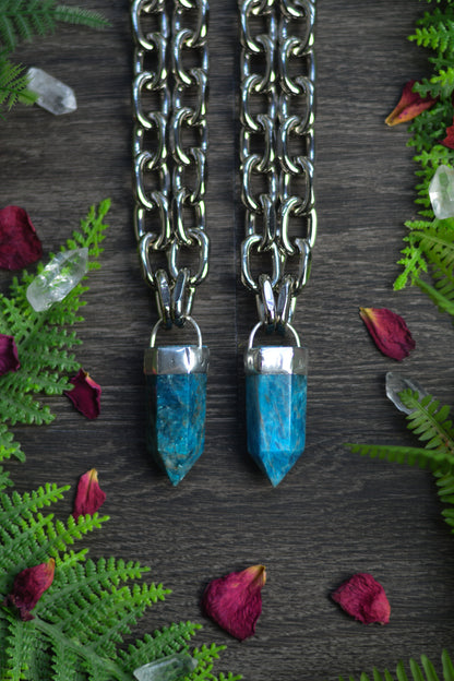 Apatite Chunky Chain Necklace