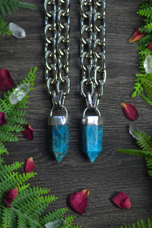 Apatite Chunky Chain Necklace