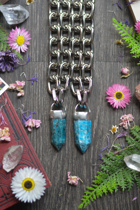 Apatite Chunky Chain Necklace