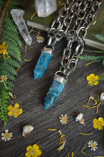 Apatite Chunky Chain Necklace