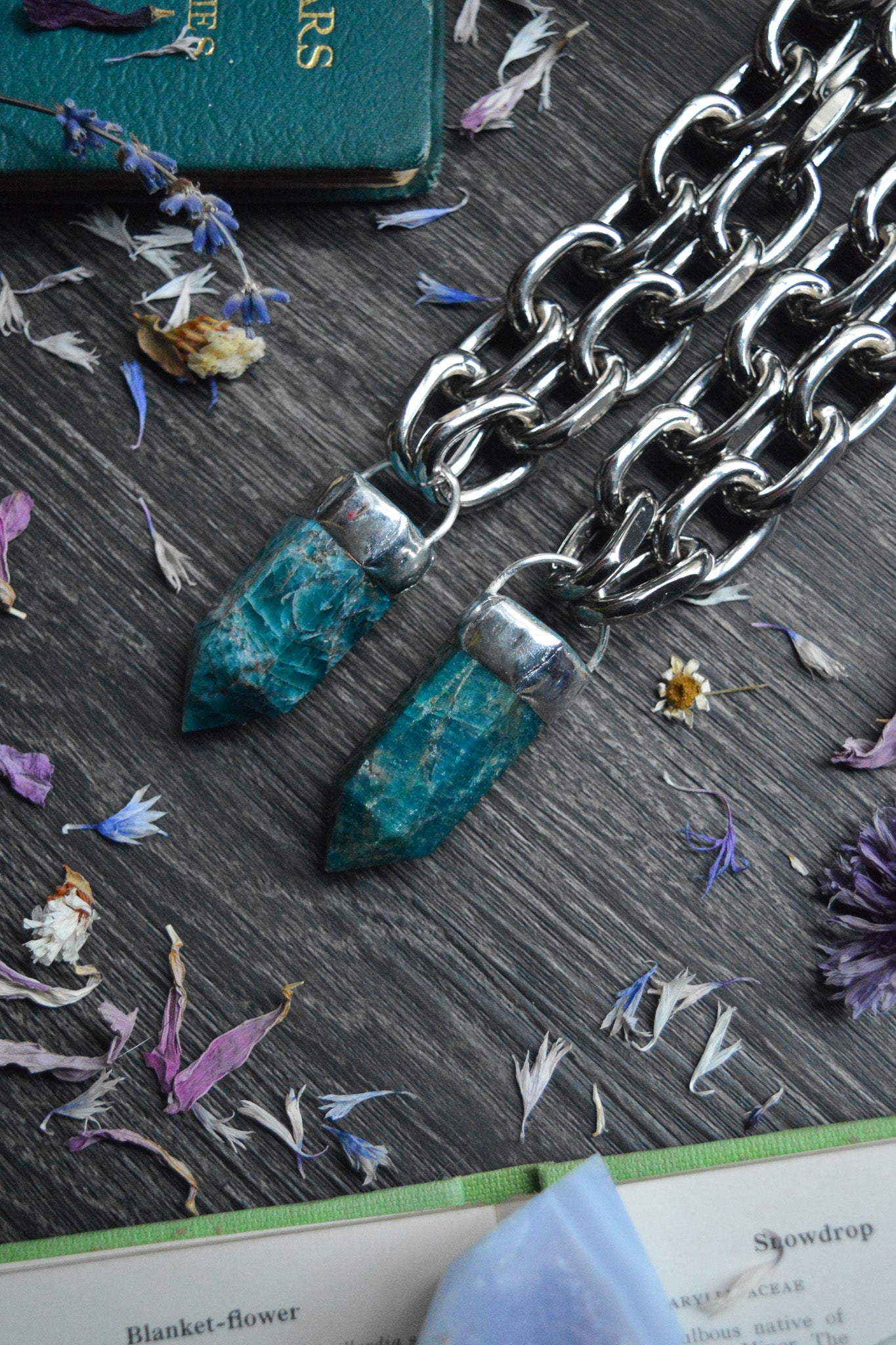 Apatite Chunky Chain Necklace