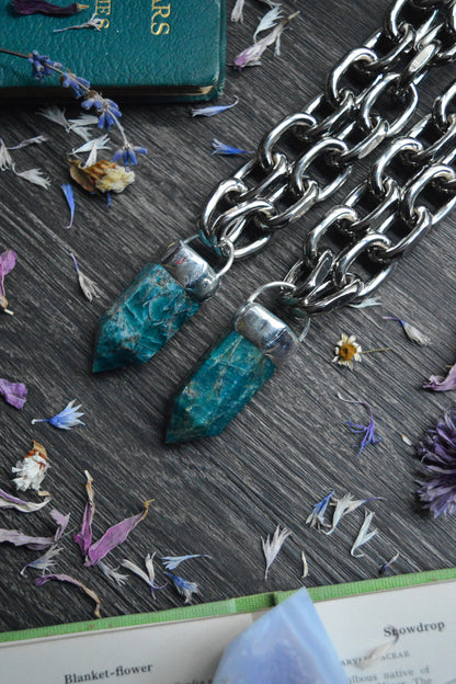 Apatite Chunky Chain Necklace