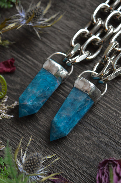 Apatite Chunky Chain Necklace