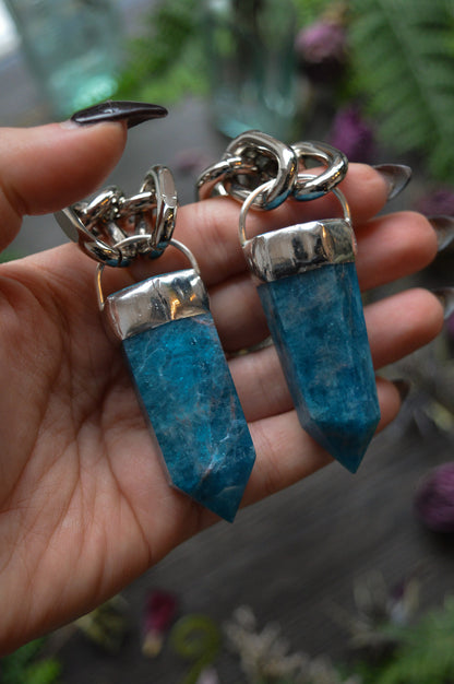 Apatite Chunky Chain Necklace