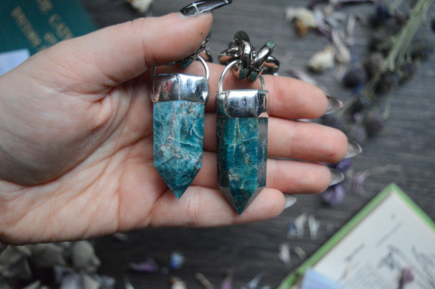 Apatite Chunky Chain Necklace