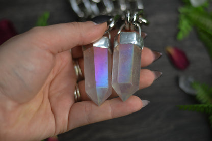 Aura Quartz Chunky Chain Necklace