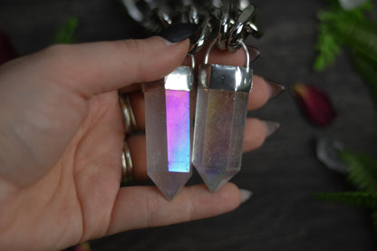 Aura Quartz Chunky Chain Necklace