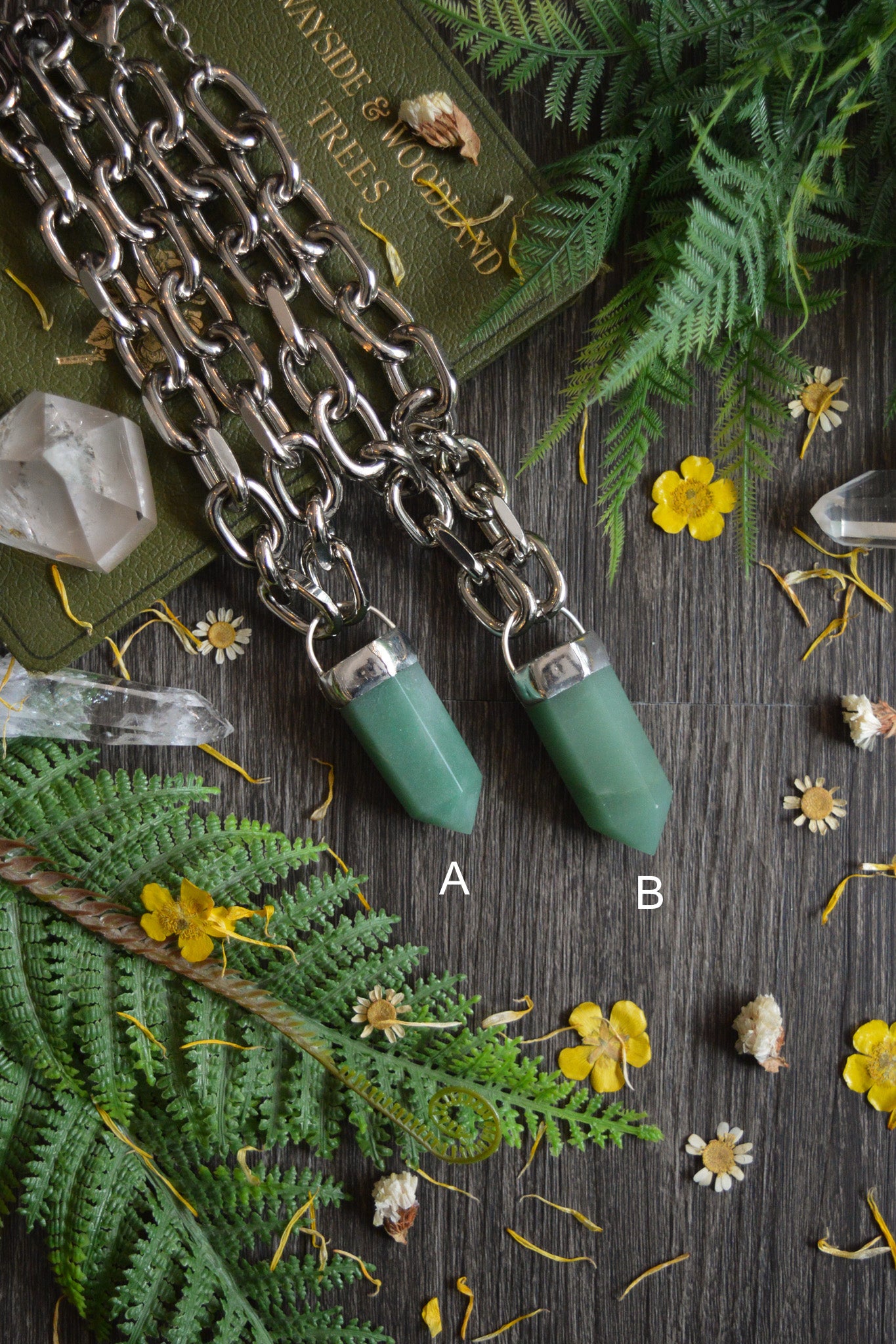 Aventurine Chunky Chain Necklace