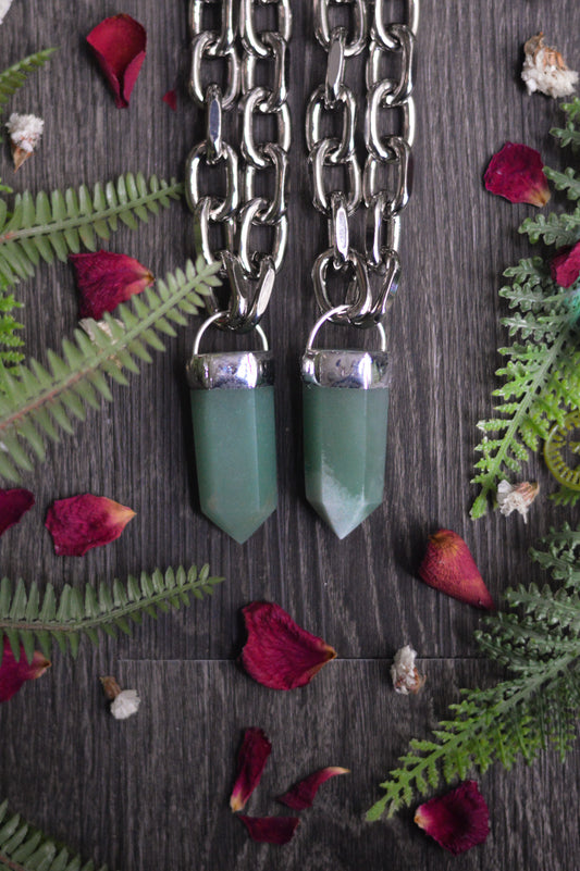 Aventurine Chunky Chain Necklace