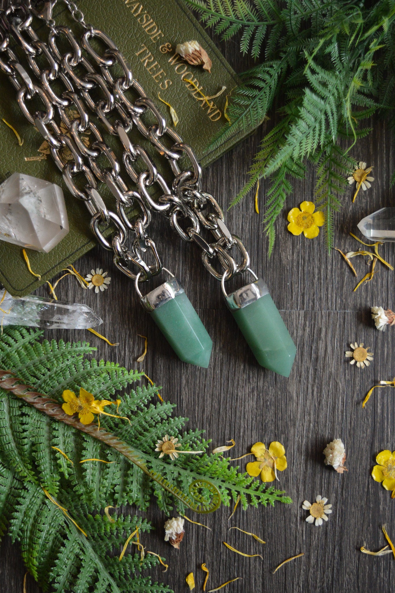 Aventurine Chunky Chain Necklace