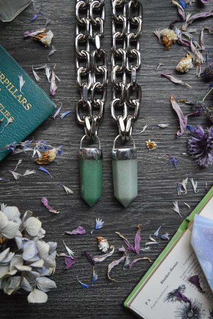 Aventurine Chunky Chain Necklace