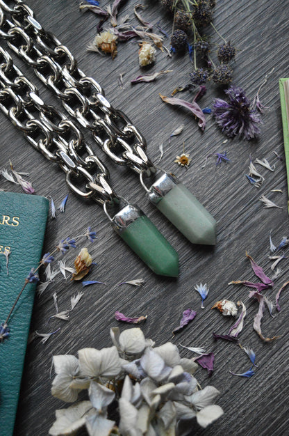 Aventurine Chunky Chain Necklace