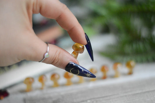 Mini Heated Citrine Mushroom