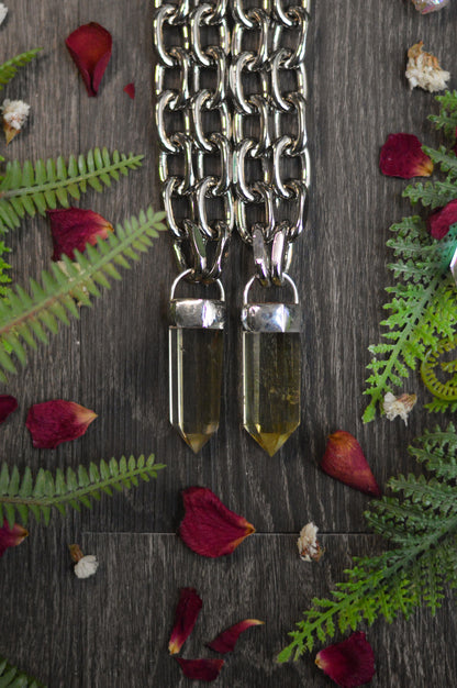 Citrine Chunky Chain Necklace