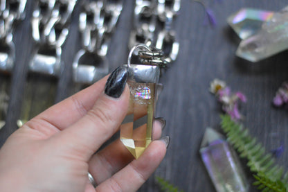 Citrine Chunky Chain Necklace