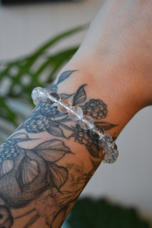 Clear Quartz Bead Bracelet