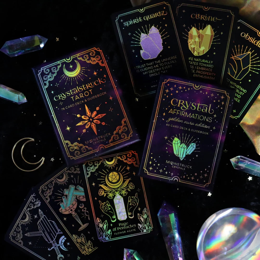 Crystal Affirmation Cards: Golden Aura Edition