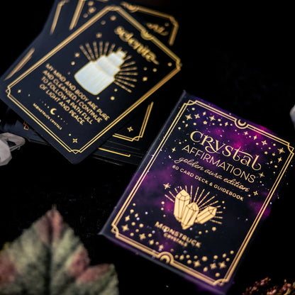 Crystal Affirmation Cards: Golden Aura Edition