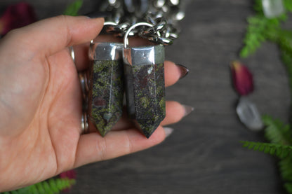 Dragon's Blood Jasper Chunky Chain Necklace