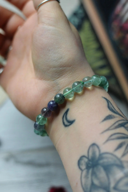 Fluorite Bead Bracelet