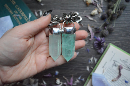 Green Fluorite Chunky Chain Necklace