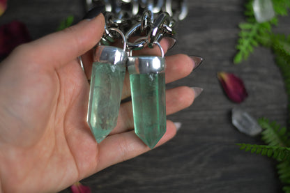 Green Fluorite Chunky Chain Necklace