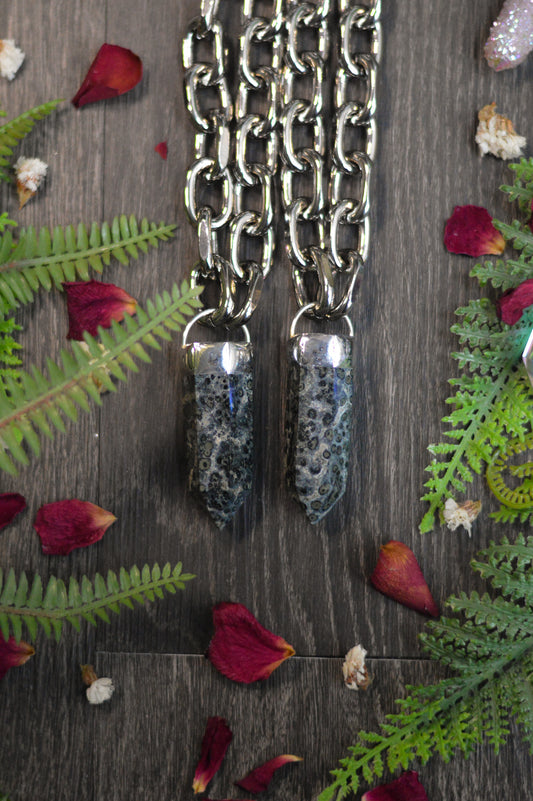 Kambaba Jasper Chunky Chain Necklace