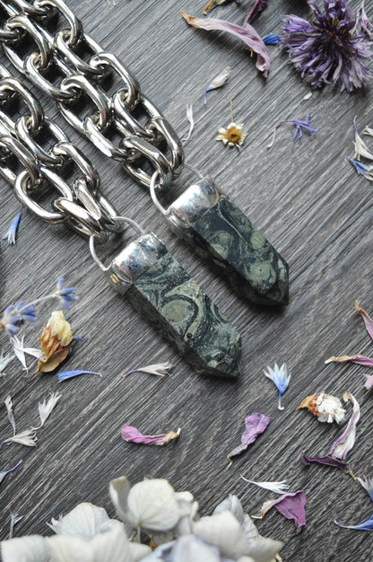 Kambaba Jasper Chunky Chain Necklace