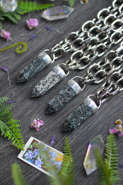 Kambaba Jasper Chunky Chain Necklace