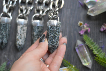Kambaba Jasper Chunky Chain Necklace