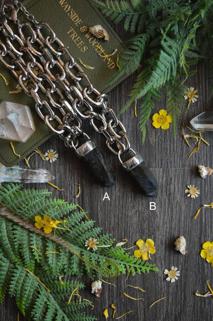 Labradorite Chunky Chain Necklace