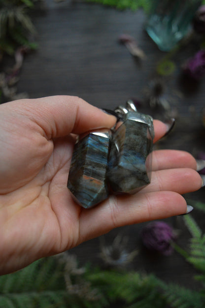 Labradorite Chunky Chain Necklace