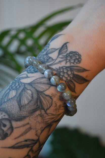 Labradorite Bead Bracelet