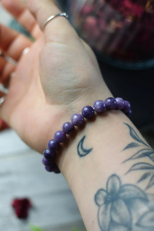 Lepidolite Bead Bracelet