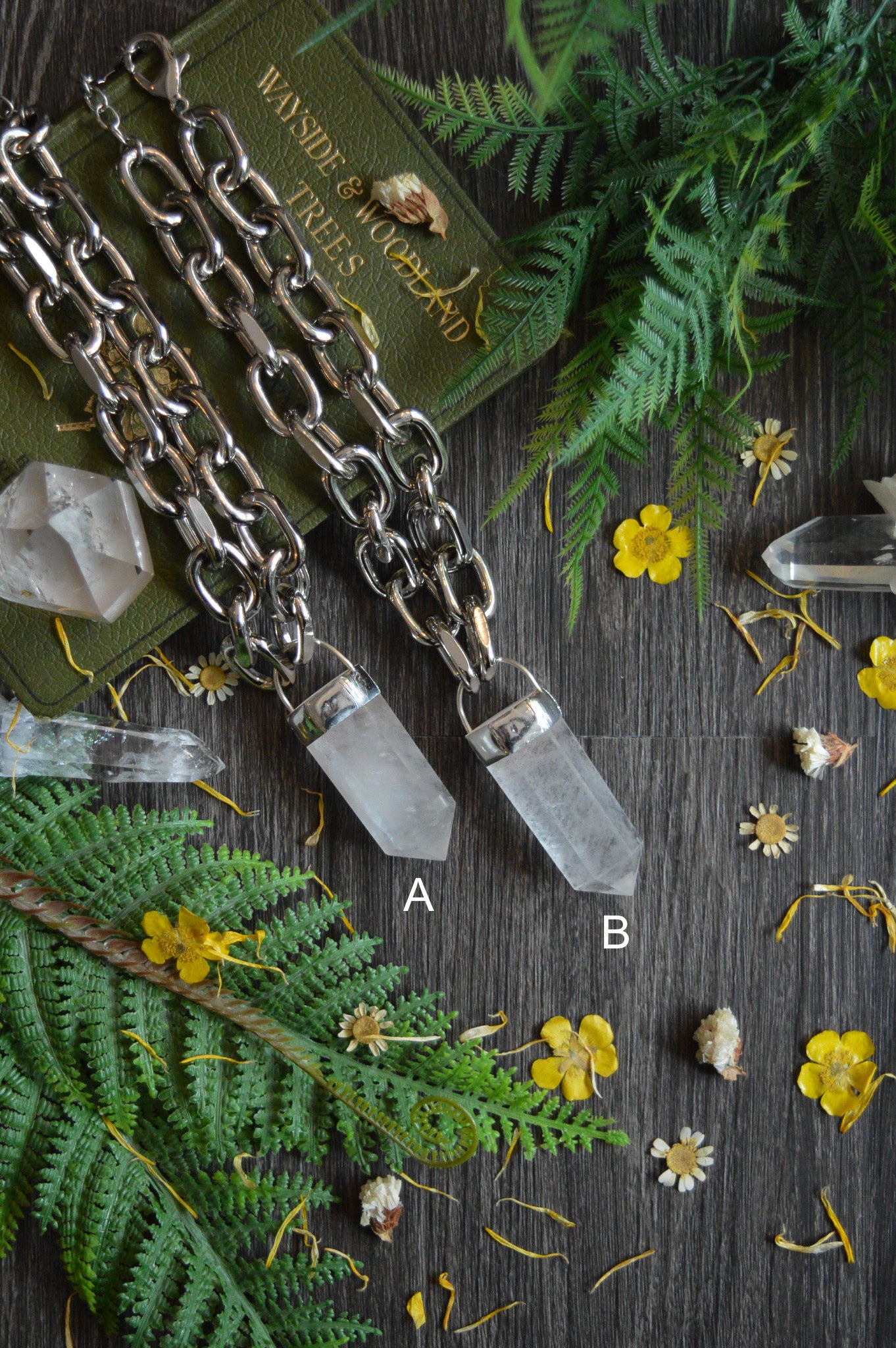 Milky Quartz Chunky Chain Necklace
