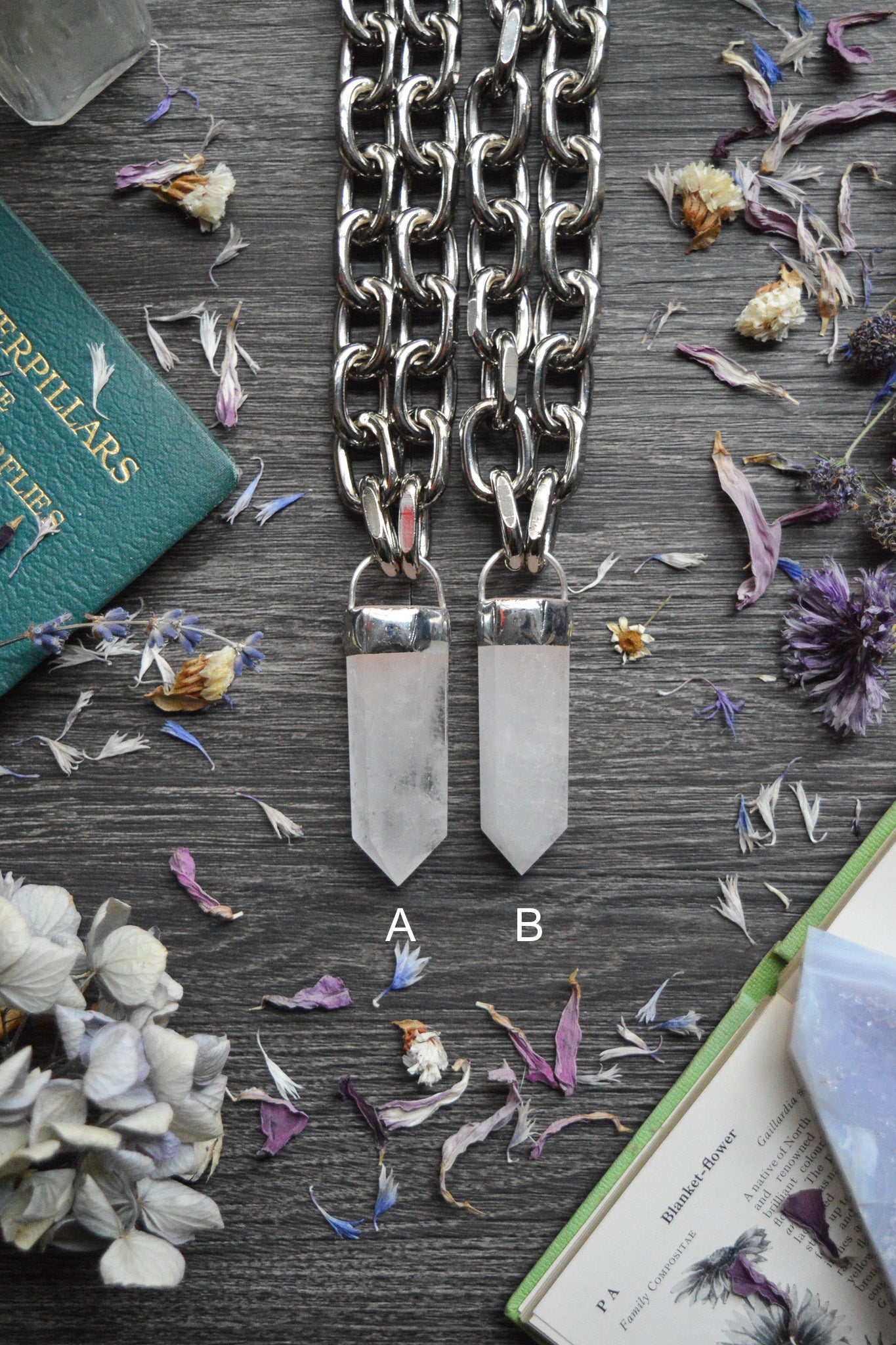 Milky Quartz Chunky Chain Necklace