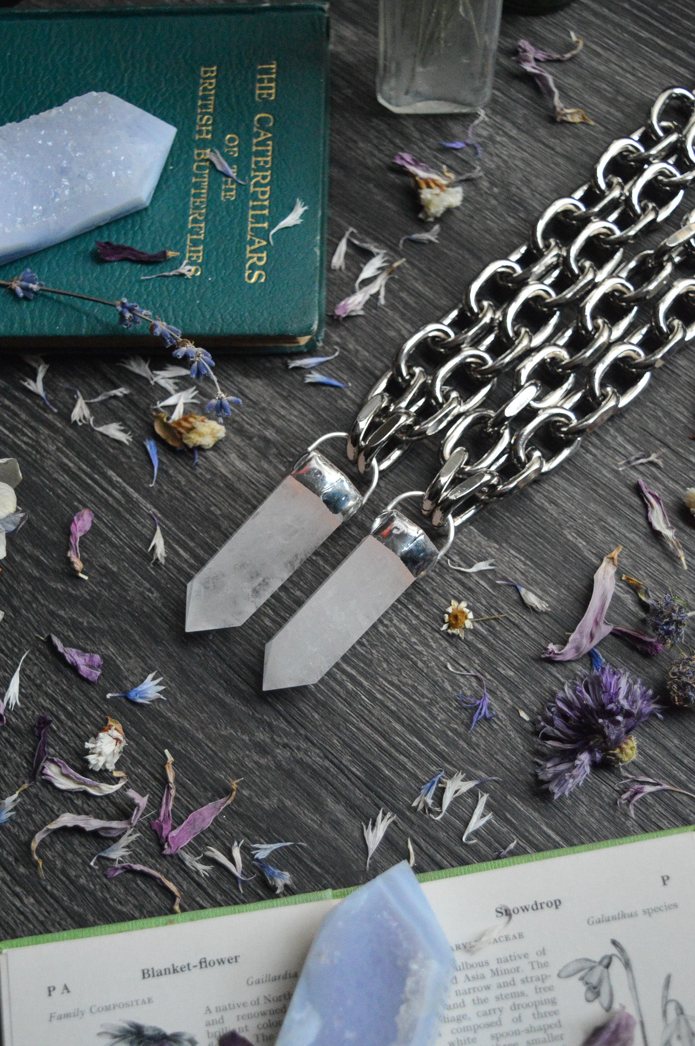 Milky Quartz Chunky Chain Necklace