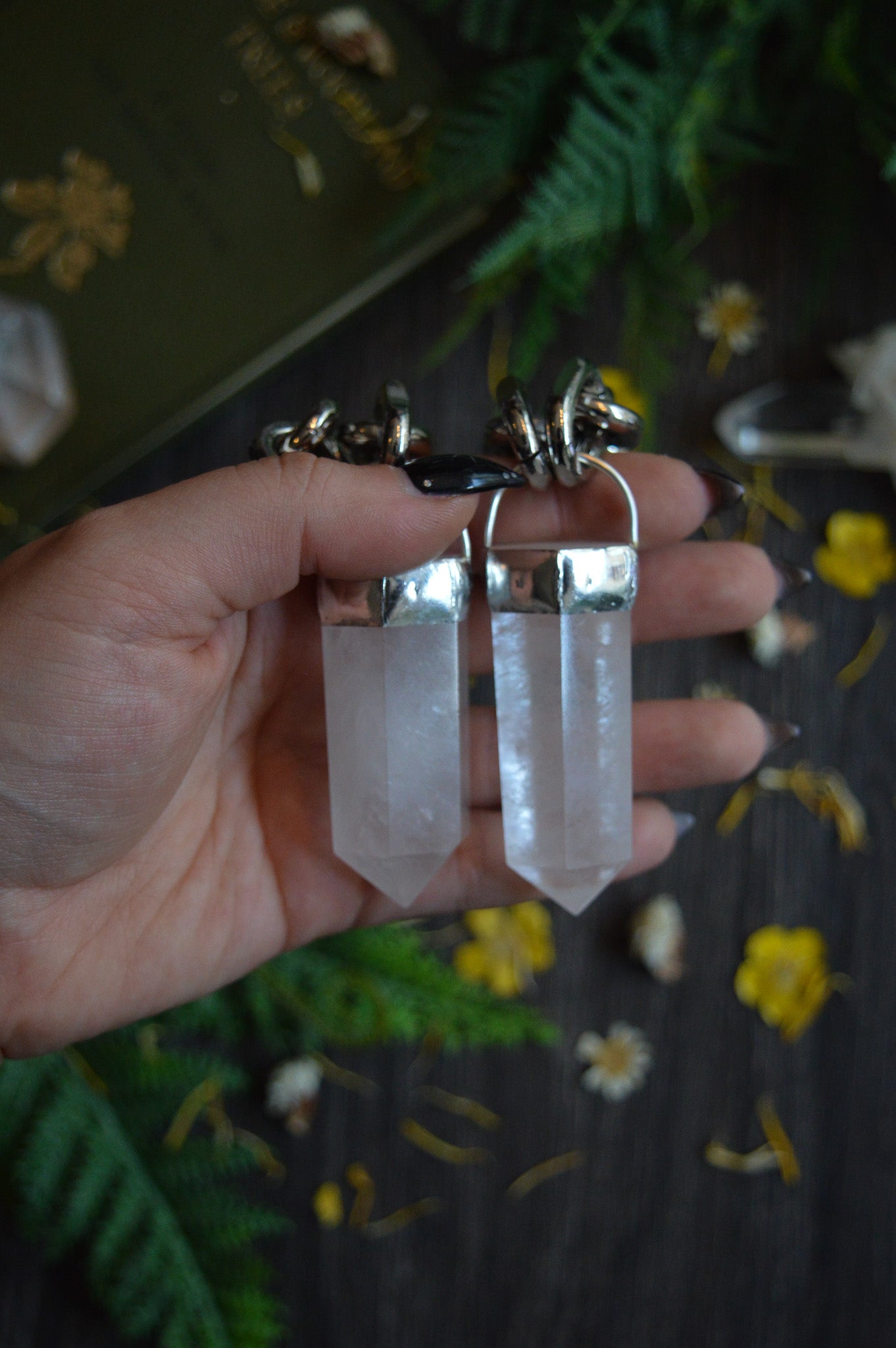 Milky Quartz Chunky Chain Necklace