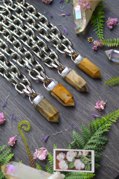 Mookaite Jasper Chunky Chain Necklace