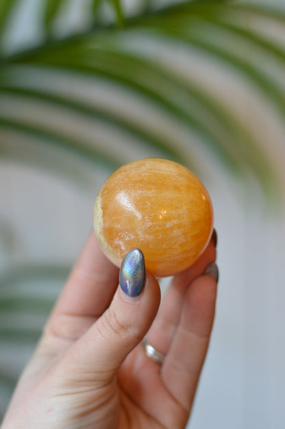 Orange Calcite Sphere