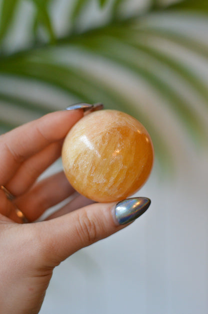 Orange Calcite Sphere