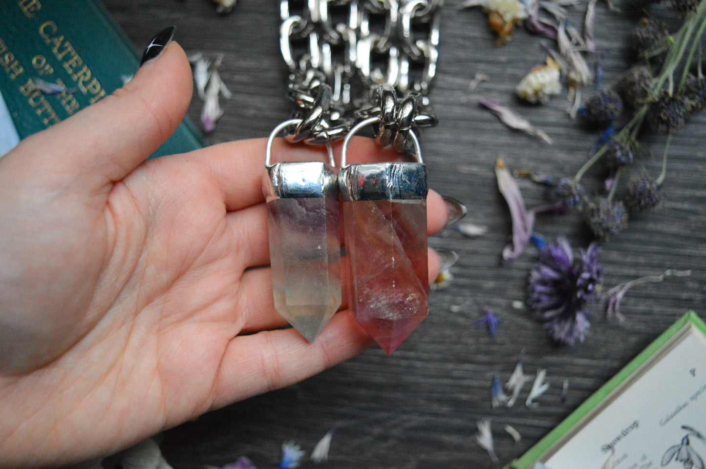 Pastel Fluorite Chunky Chain Necklace